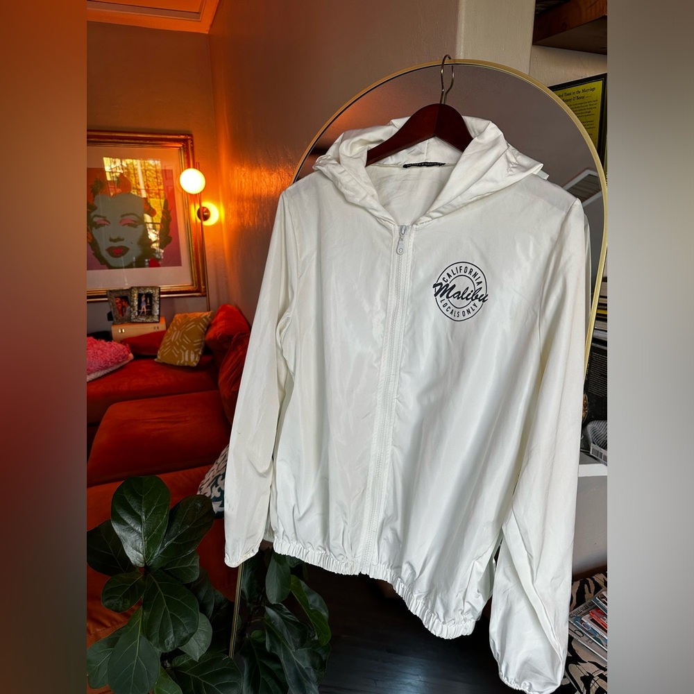 Malibu California Windbreaker Hoodie, By Brandy Melville, OS